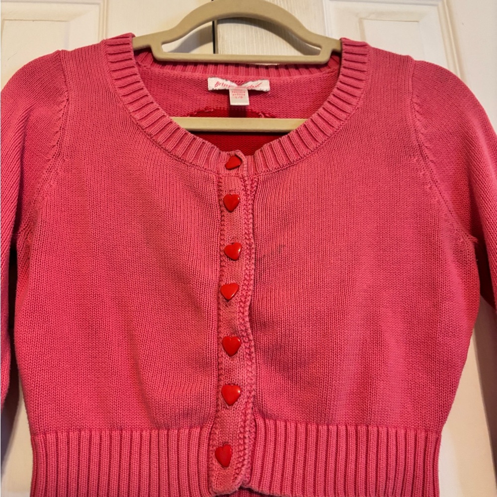 Rare Vintage Betsey Johnson crop Skull and Crossbones Intarsia Sweater from 2008